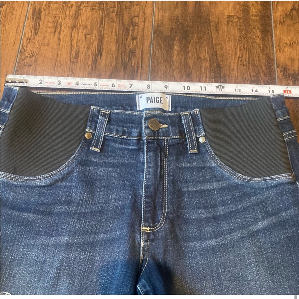 PAIGE Jimmy Jimmy Maternity Shorts Size 30 Stretch Panel Pregnancy Bump Friendly